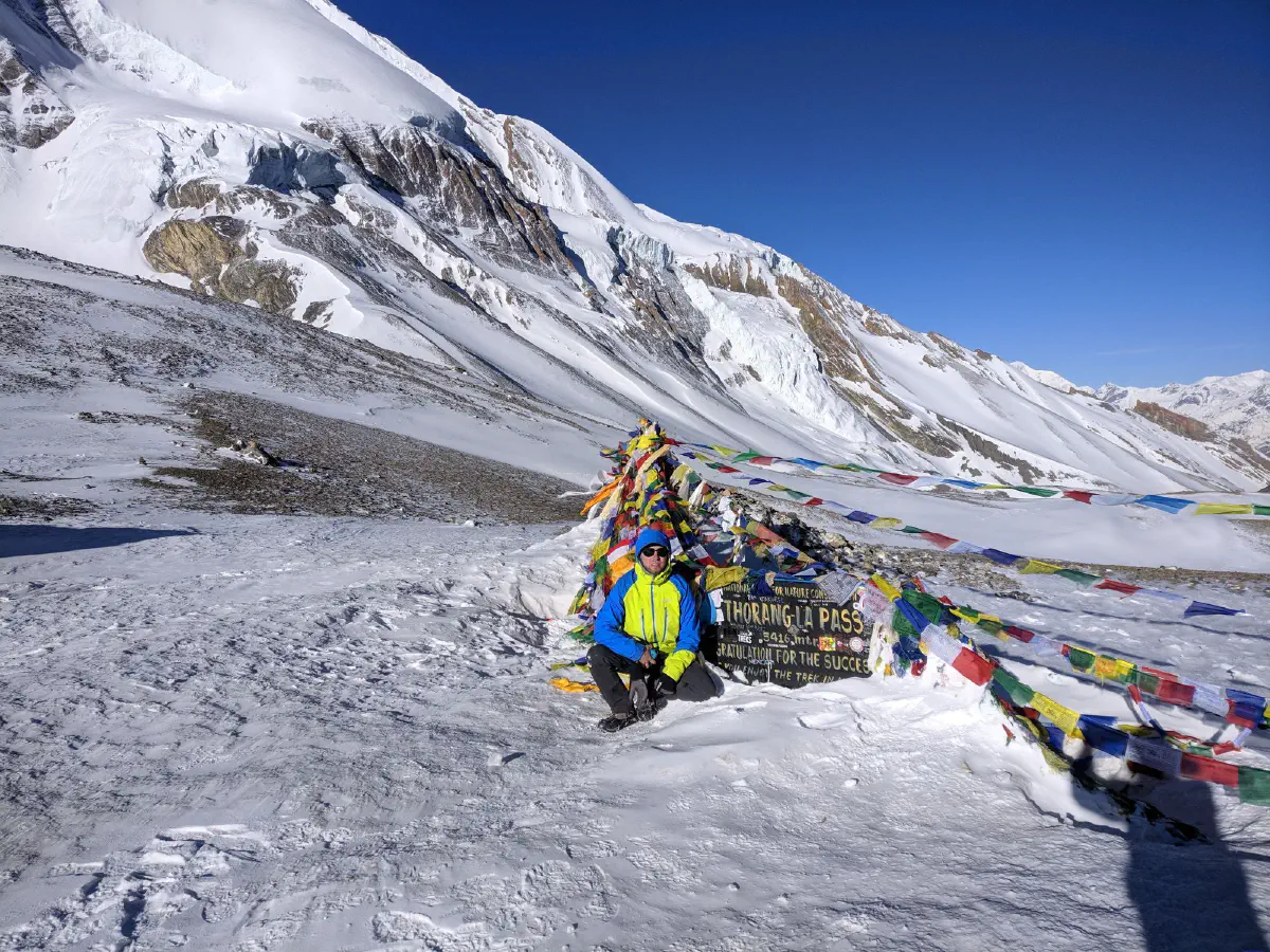 Picture of Nicolas at Thorung La Pass