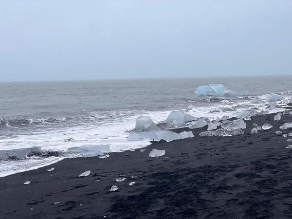 Vue sur les diamants de Diamond Beach