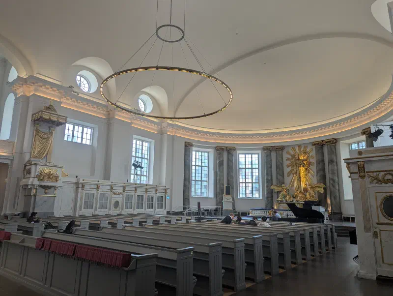 L&rsquo;intérieur de la cathédrale de Göteborg