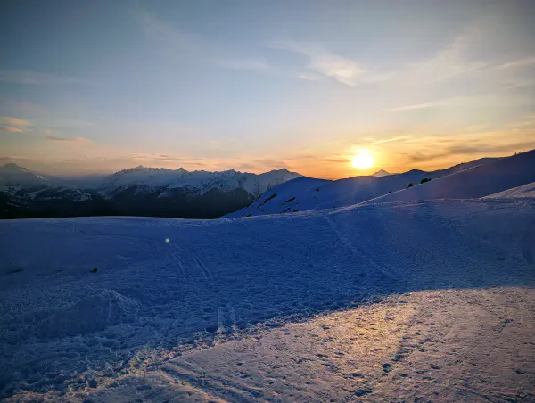Snowshoeing at Nant du Beurre
