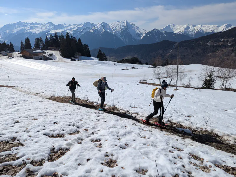 Le début de la montée