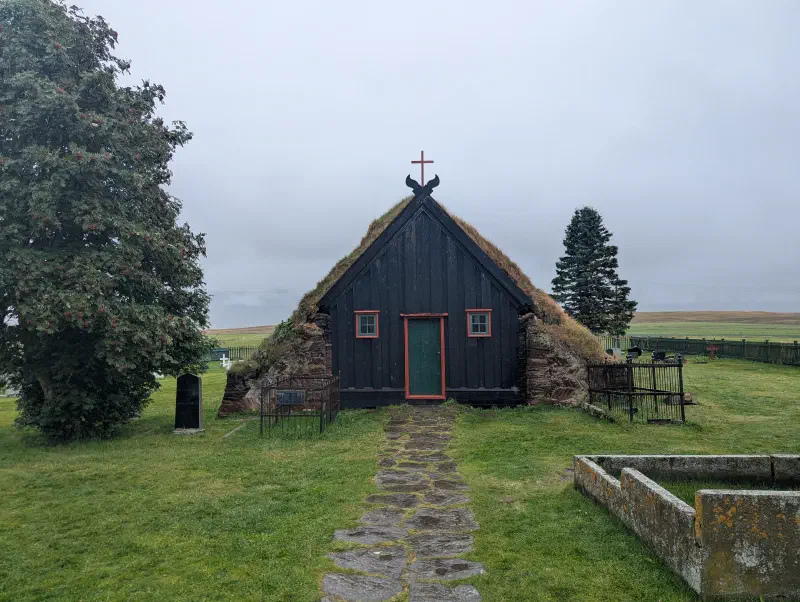 L'église en tourbe de Víðimýrarkirkja